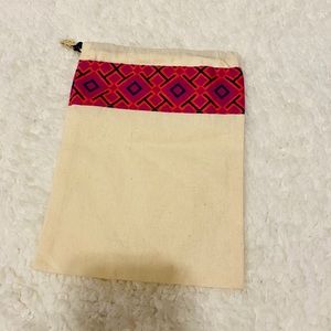 Tory Burch canvas baggie w/ Charm